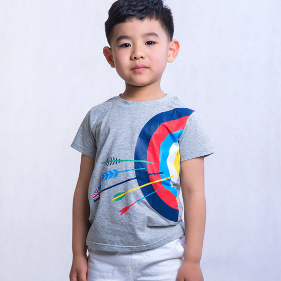 CUHK Boys' Cartoon Printed Children's T-shirt Trendy Children's Short-sleeved T-shirt - YLORESHOP