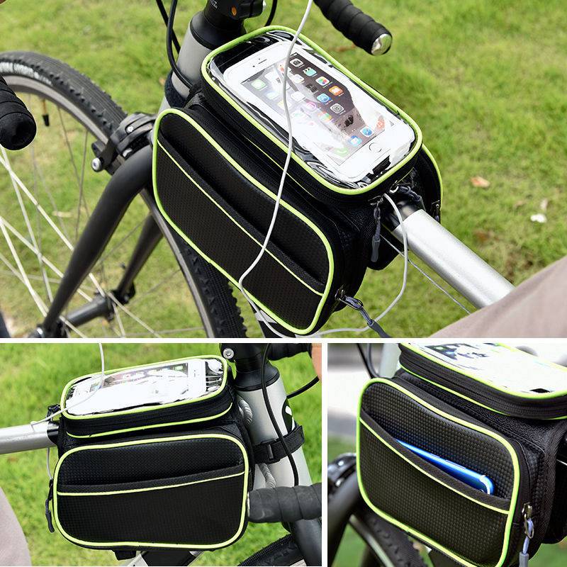 Saddle Bicycle Tube Bag Mountain Bike Self Bag Front Beam Bag Riding Equipment Car Accessories Bag Mobile Phone Bag - YLORESHOP