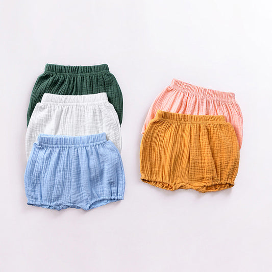 Kids Tales Childrens Clothing Baby Candy Color Bread Pants Childrens Kids Summer Big PP Shorts Infant Pants - YLORESHOP