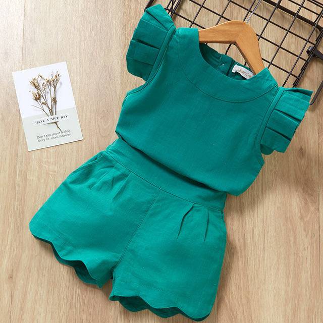 Kids Girls Clothes For Baby Girl Kids T-Shirt Shorts Suit