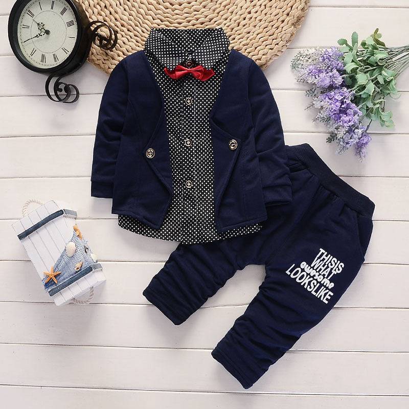 New Design Toddler Boys Casual Suit Set Boys Clothes Set Printed Suit Infant Boys Children Clothing Set - YLORESHOP