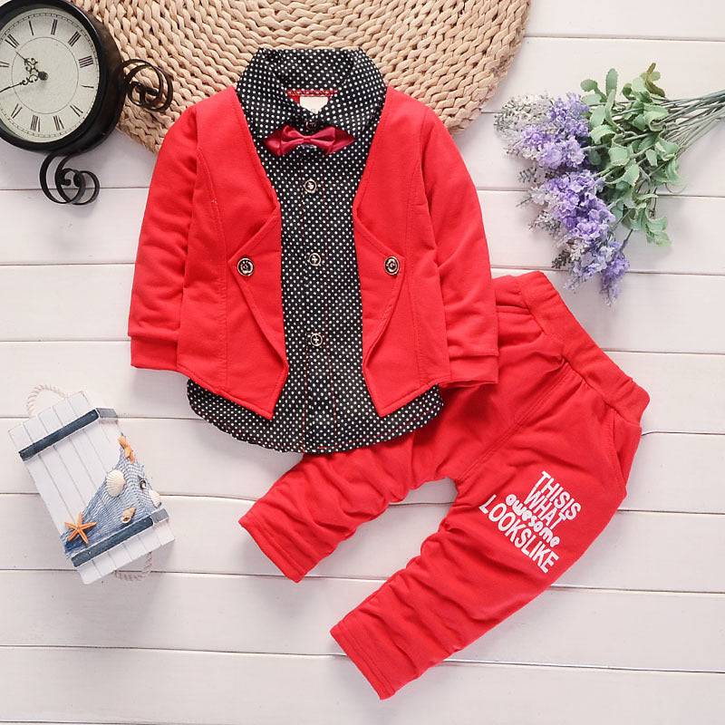 New Design Toddler Boys Casual Suit Set Boys Clothes Set Printed Suit Infant Boys Children Clothing Set - YLORESHOP