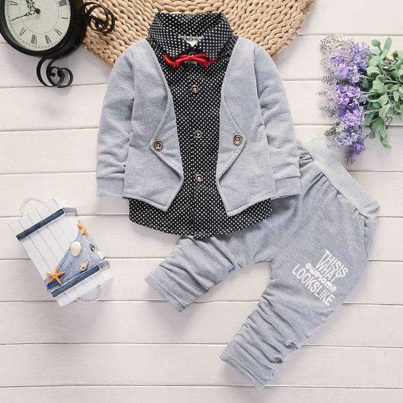 New Design Toddler Boys Casual Suit Set Boys Clothes Set Printed Suit Infant Boys Children Clothing Set - YLORESHOP