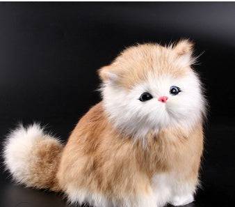 Simulation Animal Model Cat Plush Children's Toy Doll