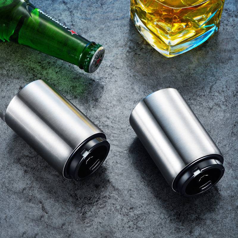 Creative Stainless Steel Beer Bottle Opener Web Celebrity Bar Press Opener Bottle Opener Automatic Summer Party - YLORESHOP