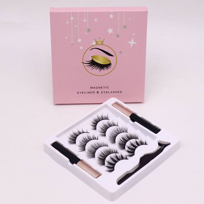 Magnetic Eyelashes Eyeliner Set Long Lasting False Mink Waterproof Eye Lashes Extension Reusable Beauty Makeup Tool - YLORESHOP