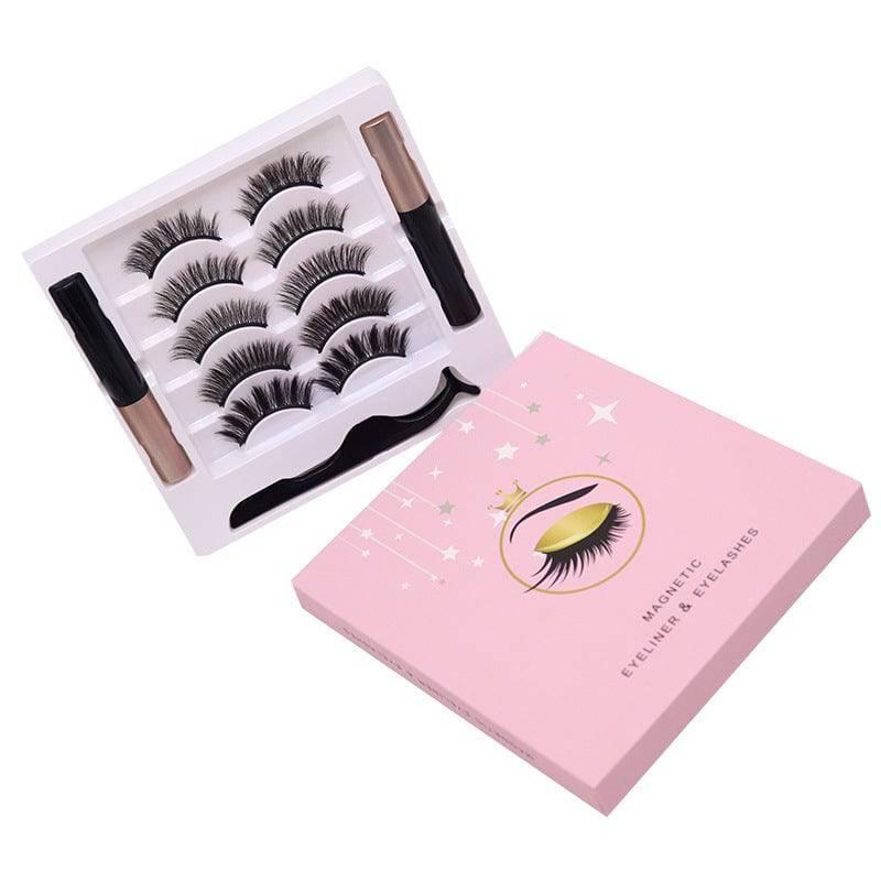 Magnetic Eyelashes Eyeliner Set Long Lasting False Mink Waterproof Eye Lashes Extension Reusable Beauty Makeup Tool - YLORESHOP