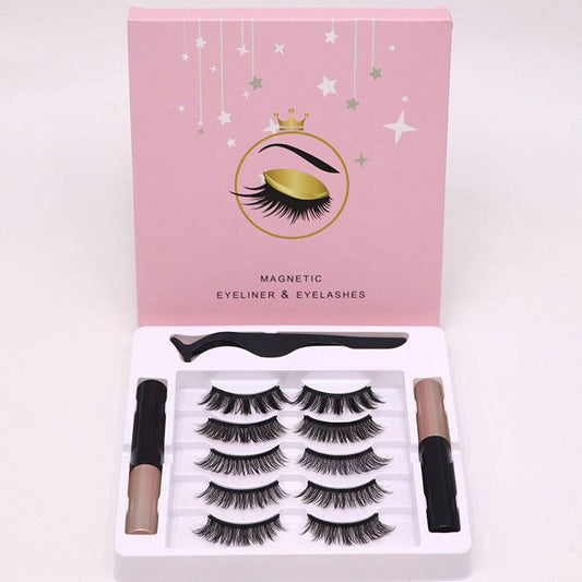 Magnetic Eyelashes Eyeliner Set Long Lasting False Mink Waterproof Eye Lashes Extension Reusable Beauty Makeup Tool - YLORESHOP