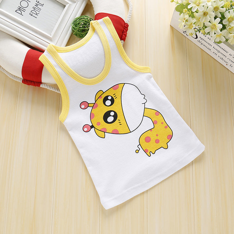 Girls Camisole Cotton Children'S Kids Baby Base Thin Summer Little Girls Wear Middle-Aged Children'S Underwear - YLORESHOP