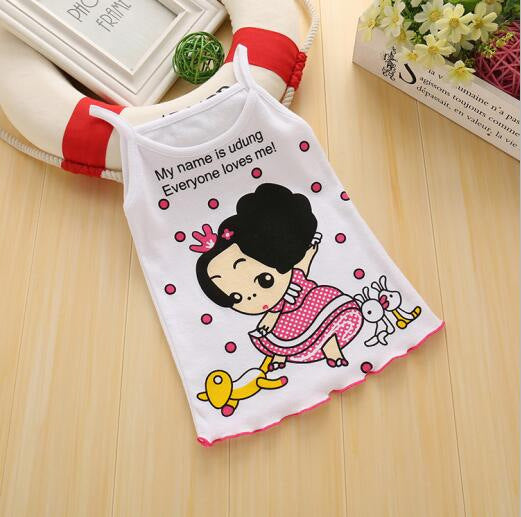Girls Camisole Cotton Children'S Kids Baby Base Thin Summer Little Girls Wear Middle-Aged Children'S Underwear - YLORESHOP