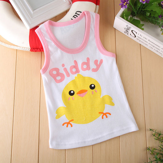 Girls Camisole Cotton Children'S Kids Baby Base Thin Summer Little Girls Wear Middle-Aged Children'S Underwear - YLORESHOP