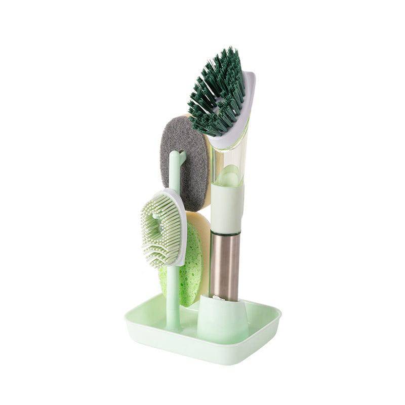 New Multifunctional Dish Brush Household Kitchen Oily Sponge Long Handle Cleaning Brush - YLORESHOP