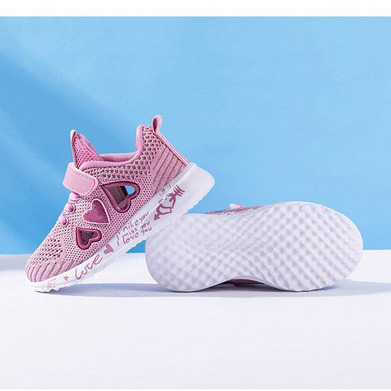 Casual Shoes Light Mesh Sneakers Kids Summer Children Fashion Tenis Cute Sport Cartoon Female Running Sock Footwear - YLORESHOP