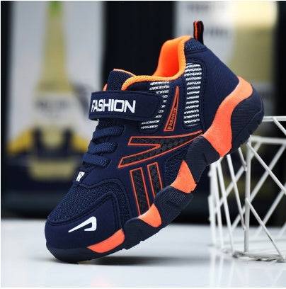 Sport Kids Sneakers Boys Casual Shoes For Children Sneakers Girls Shoes Leather Anti-Slippery Fashion Tenis Infantil Menino Mesh - YLORESHOP