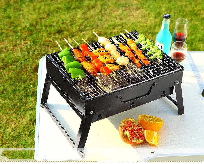 Barbecue Grande barbecue all'aperto Griglia a carbone portatile BBQ Barbecue Griglia per barbecue pieghevole