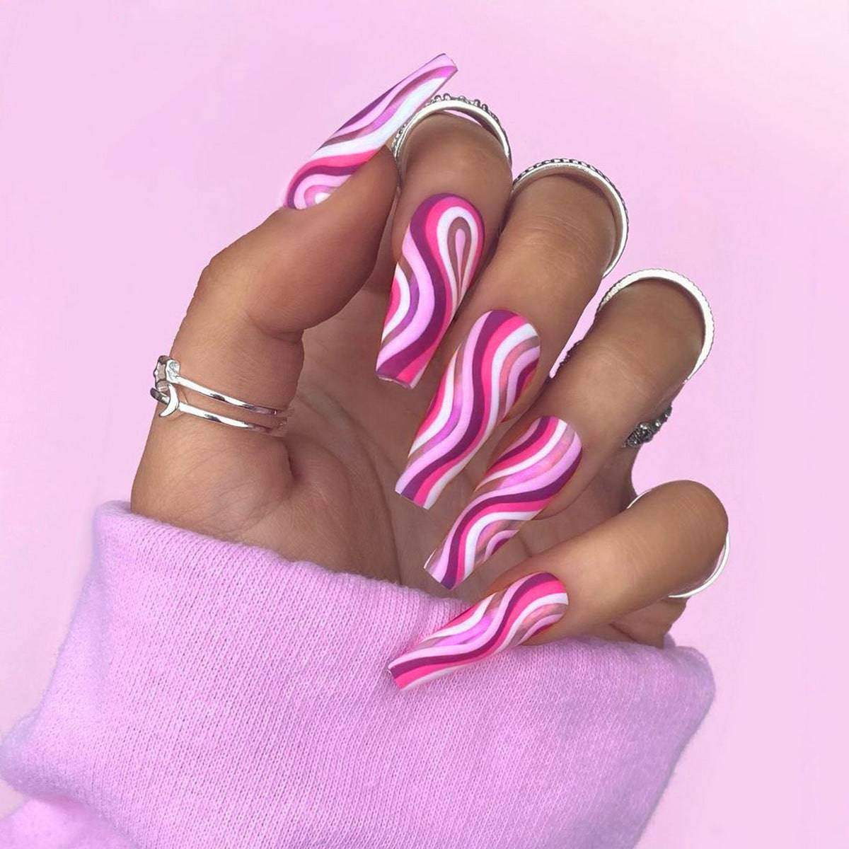 Detachable Artistic Wearable Finished Fake Nails - YLORESHOP