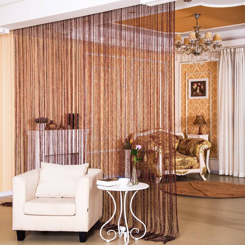 Door Curtain Dilver Thread Curtain Partition Curtain Hanging Curtain Window Screen - YLORESHOP