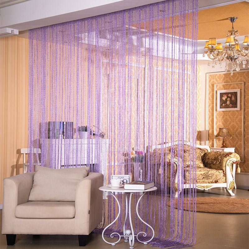 Door Curtain Dilver Thread Curtain Partition Curtain Hanging Curtain Window Screen - YLORESHOP