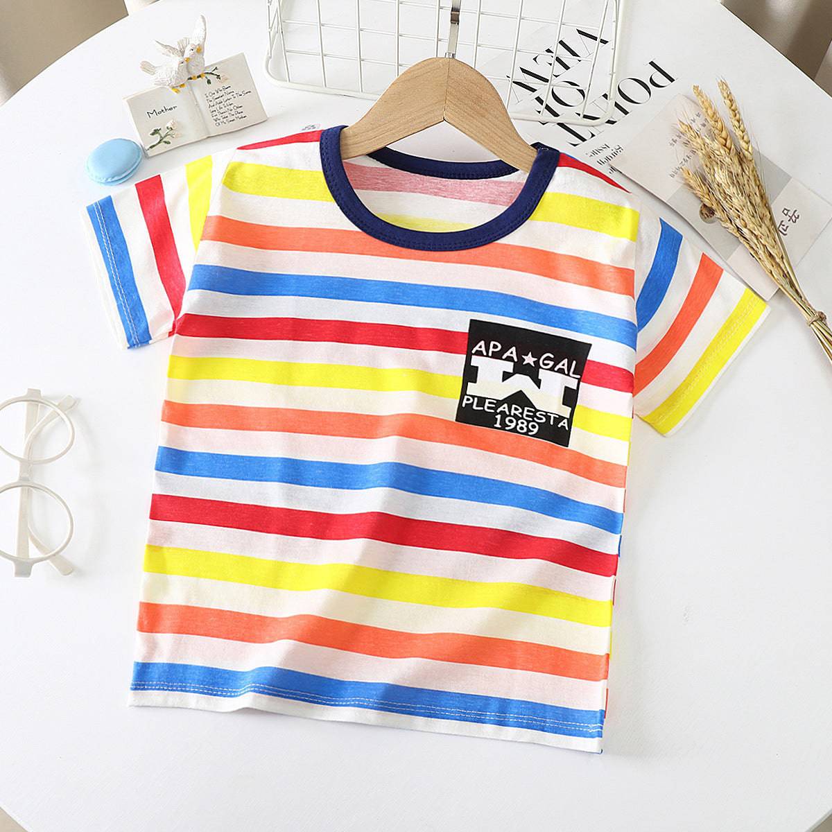 Children's Short-sleeved T-shirt cotton Baby Half-sleeved Bottoming Shirt - YLORESHOP