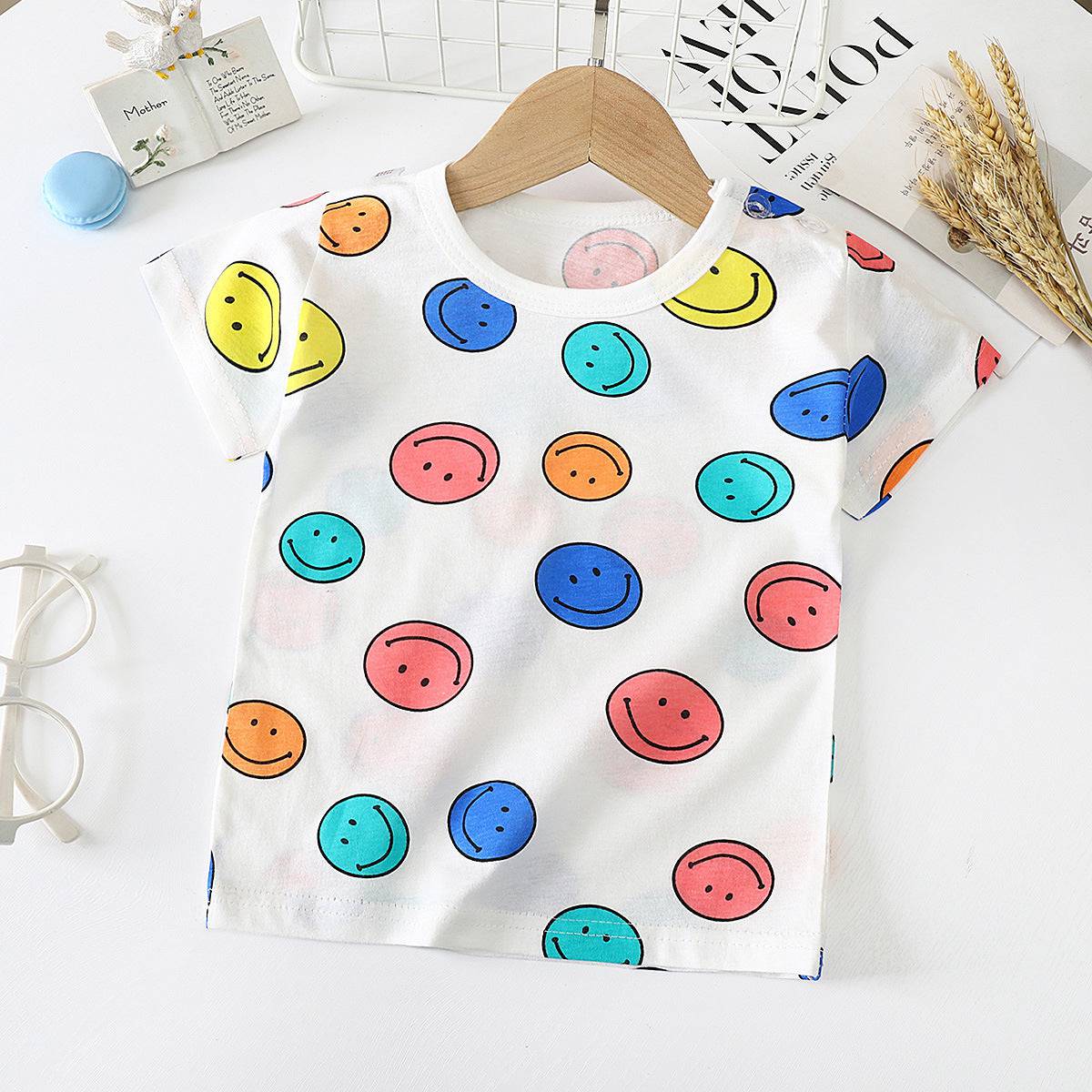 Children's Short-sleeved T-shirt cotton Baby Half-sleeved Bottoming Shirt - YLORESHOP