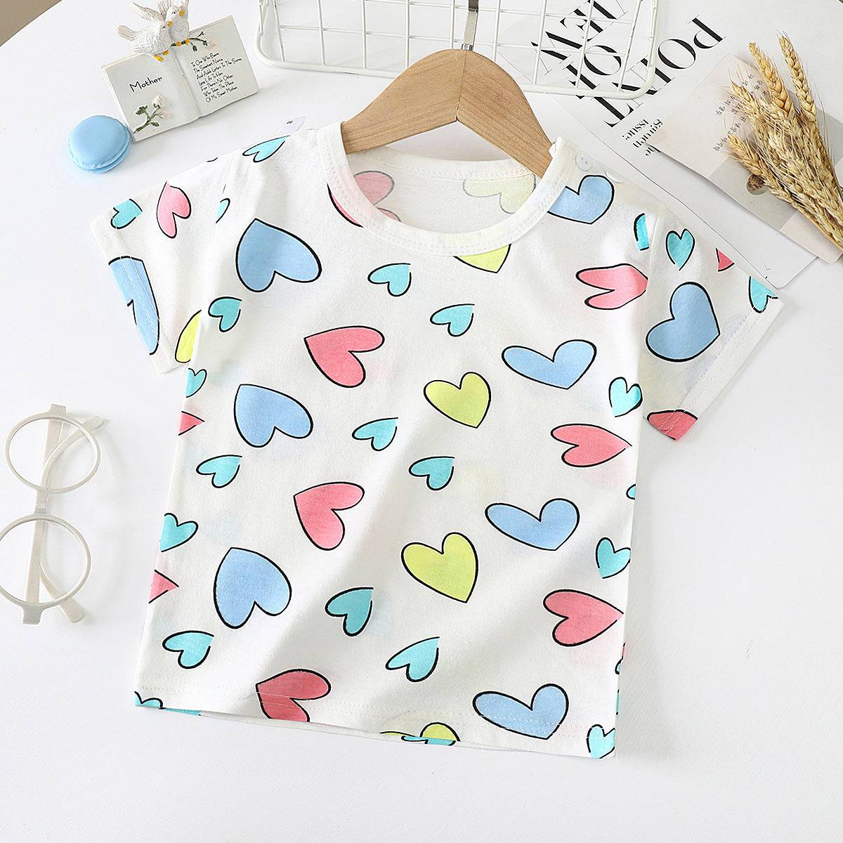 Children's Short-sleeved T-shirt cotton Baby Half-sleeved Bottoming Shirt - YLORESHOP