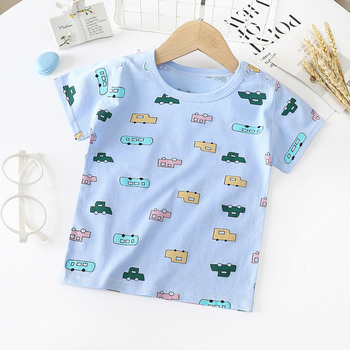 Children's Short-sleeved T-shirt cotton Baby Half-sleeved Bottoming Shirt - YLORESHOP