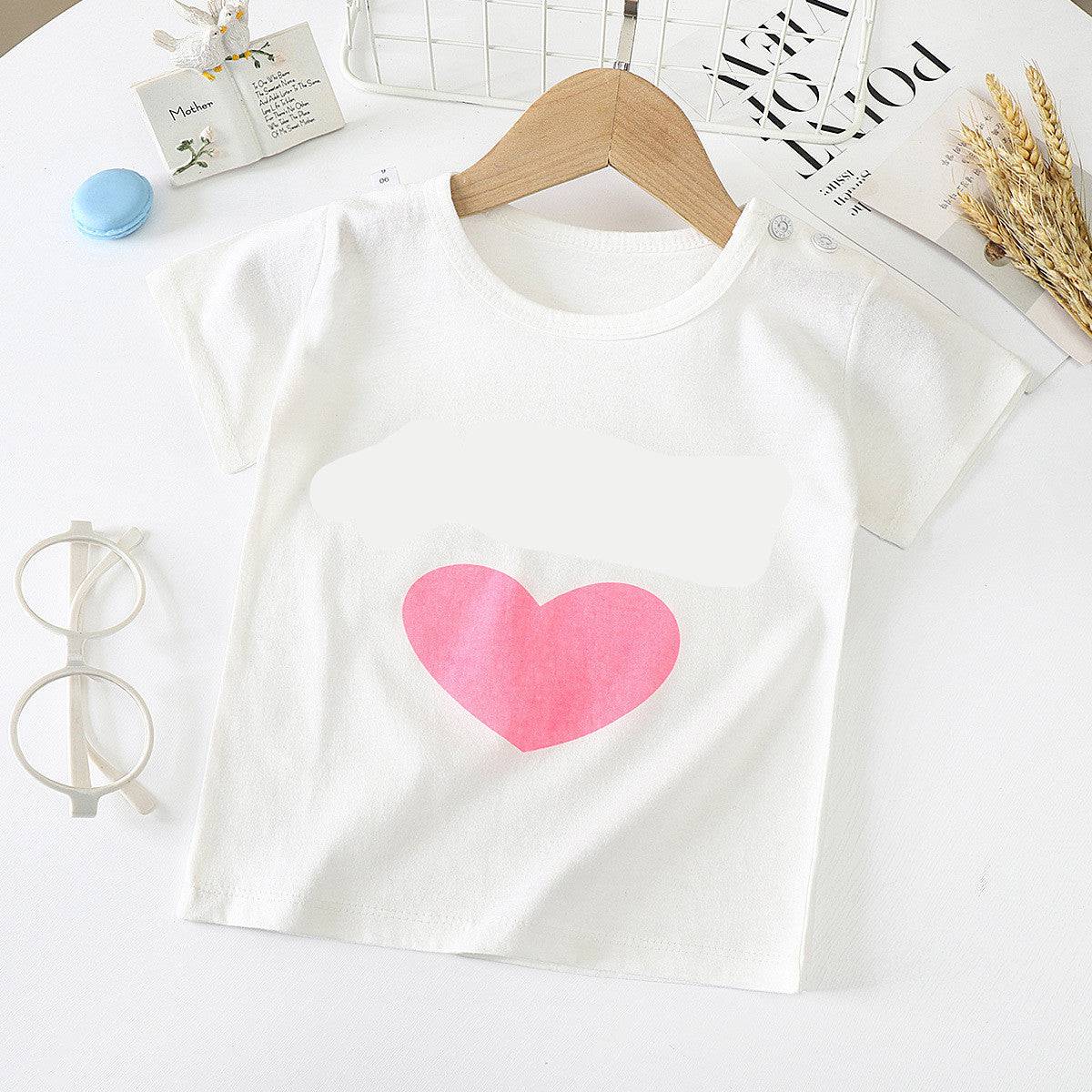 Children's Short-sleeved T-shirt cotton Baby Half-sleeved Bottoming Shirt - YLORESHOP