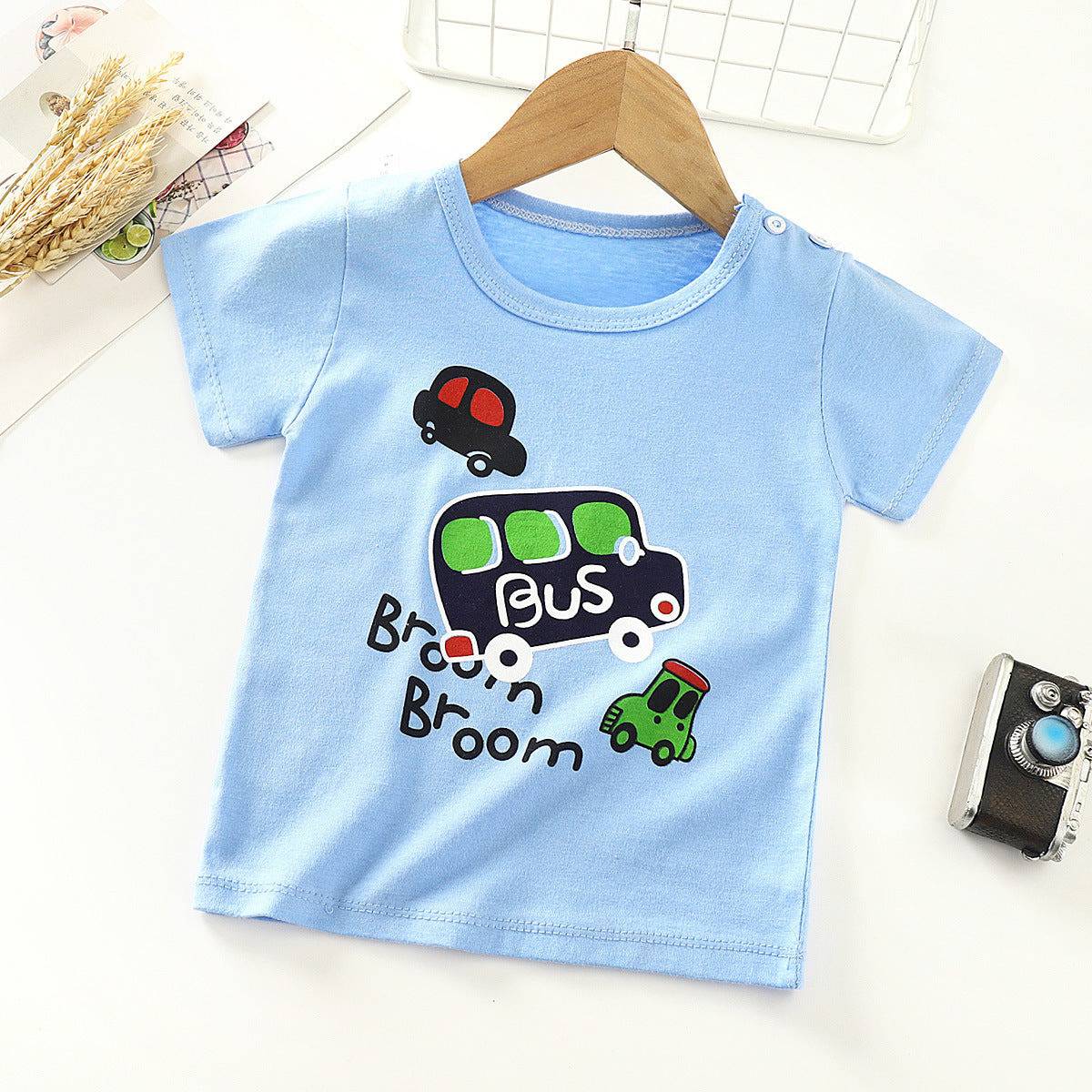 Children's Short-sleeved T-shirt cotton Baby Half-sleeved Bottoming Shirt - YLORESHOP