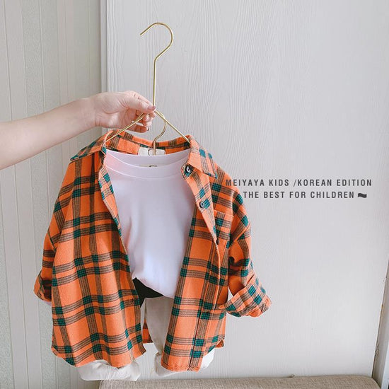 Children's Plaid Shirts In Baby Shirts For Men And Women - YLORESHOP