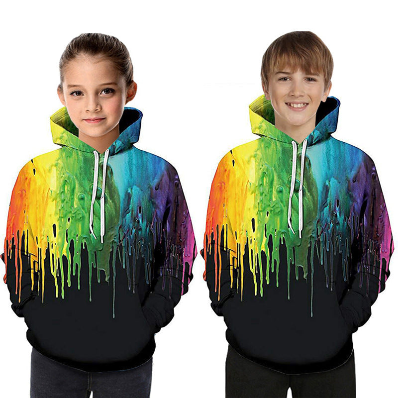 Digital Printed Children's Hooded Sweater For Kids - YLORESHOP