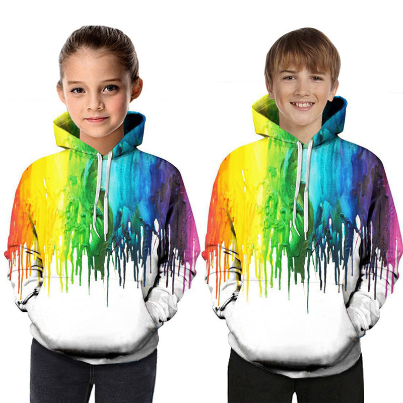 Digital Printed Children's Hooded Sweater For Kids - YLORESHOP