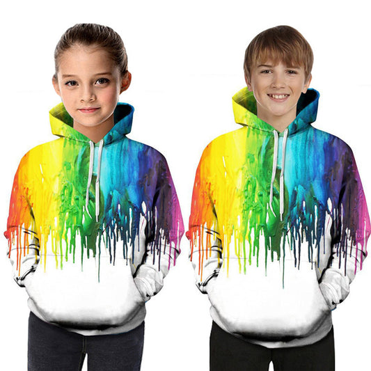 Digital Printed Children's Hooded Sweater For Kids - YLORESHOP