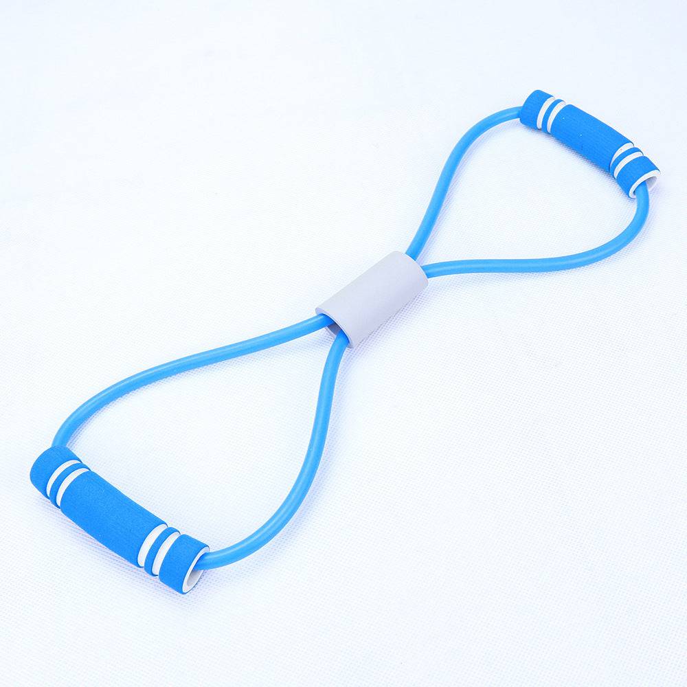 Natural Latex Foot Pedal Elastic Pull Rope with Handle Fitness Equipment Bodybuilding Expander - YLORESHOP