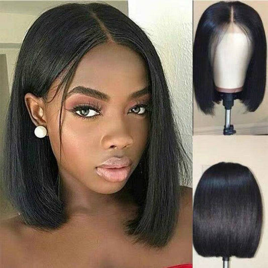 Wig Women Short Human Hair Wigs Bob Brazilian Black Women Remy - YLORESHOP