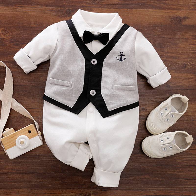 Gentleman's Baby Clothes, Long-sleeved Baby Clothes, Gentleman's Romper - YLORESHOP