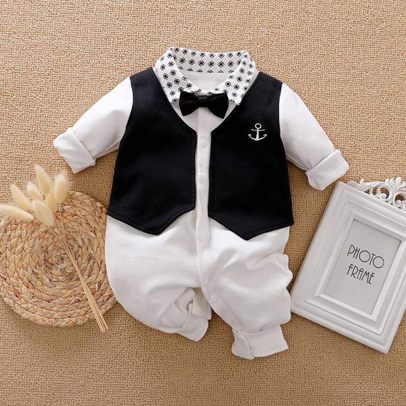 Gentleman's Baby Clothes, Long-sleeved Baby Clothes, Gentleman's Romper - YLORESHOP