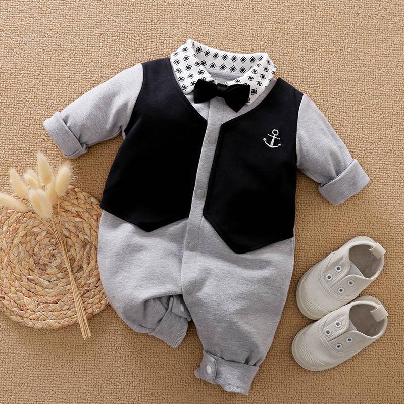 Gentleman's Baby Clothes, Long-sleeved Baby Clothes, Gentleman's Romper - YLORESHOP