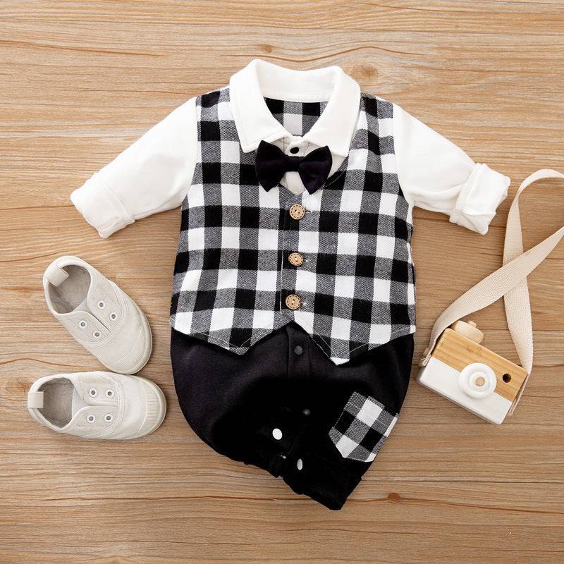 Gentleman's Baby Clothes, Long-sleeved Baby Clothes, Gentleman's Romper - YLORESHOP