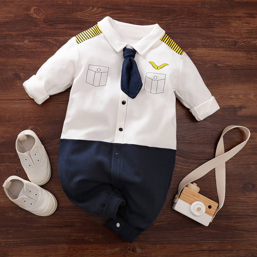 Gentleman's Baby Clothes, Long-sleeved Baby Clothes, Gentleman's Romper - YLORESHOP