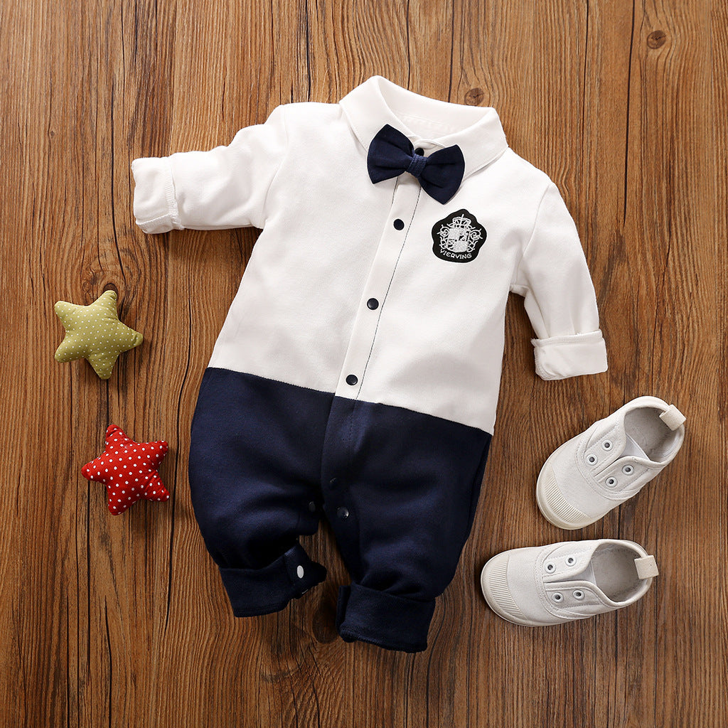 Gentleman's Baby Clothes, Long-sleeved Baby Clothes, Gentleman's Romper - YLORESHOP