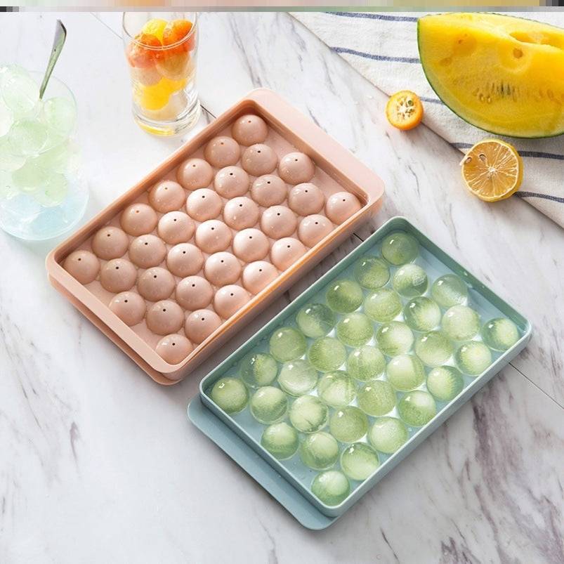 Ice Tray 3D Round Ice Molds Home Bar Party Use Round Ball Ice Cube Makers Kitchen DIY Ice Cream Moulds - YLORESHOP