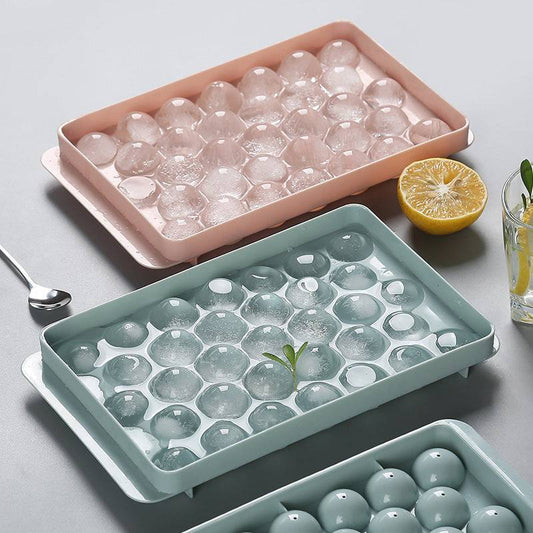 Ice Tray 3D Round Ice Molds Home Bar Party Use Round Ball Ice Cube Makers Kitchen DIY Ice Cream Moulds - YLORESHOP