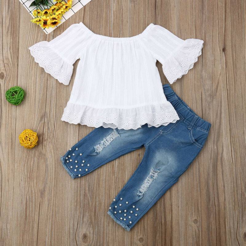 Camicia Pantaloncini Bambina Ragazza Abbigliamento per bambini per neonati Set per bambini