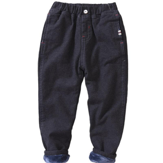 Trendy long winter cashmere casual trousers for older children