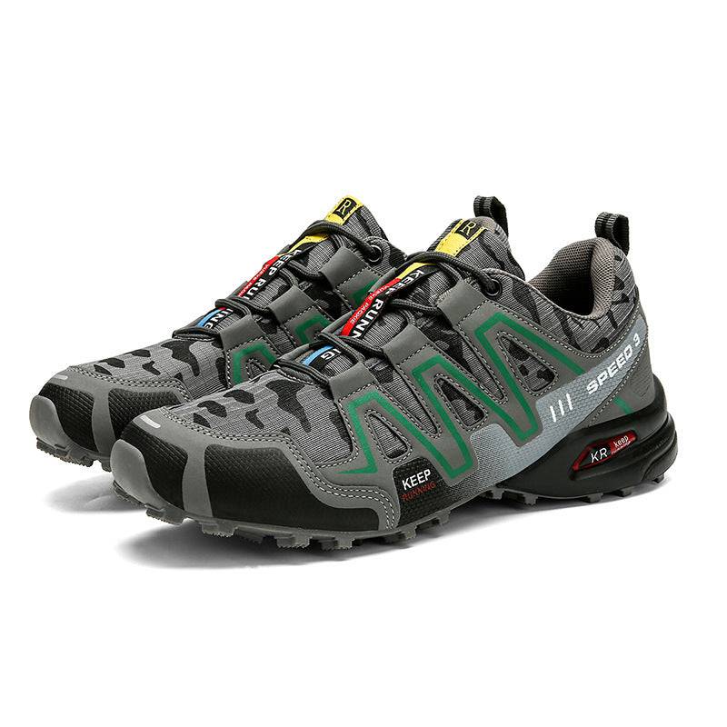 Men Hiking Shoes Climbing Male Sports Shoes Work Safety Toe Tactical Non-Slip Durable Trekking Sneakers Mens Footwear - YLORESHOP