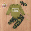 New Products Set Letter Camouflage Printed Children Set - YLORESHOP