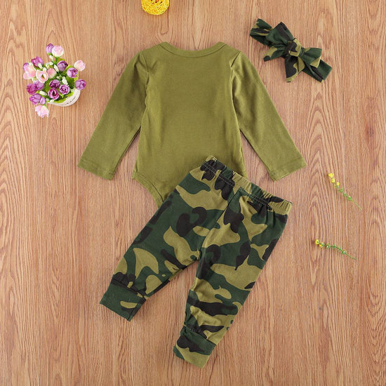 New Products Set Letter Camouflage Printed Children Set - YLORESHOP