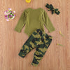 New Products Set Letter Camouflage Printed Children Set - YLORESHOP