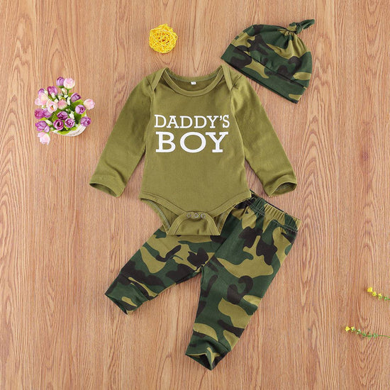 New Products Set Letter Camouflage Printed Children Set - YLORESHOP