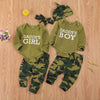 New Products Set Letter Camouflage Printed Children Set - YLORESHOP
